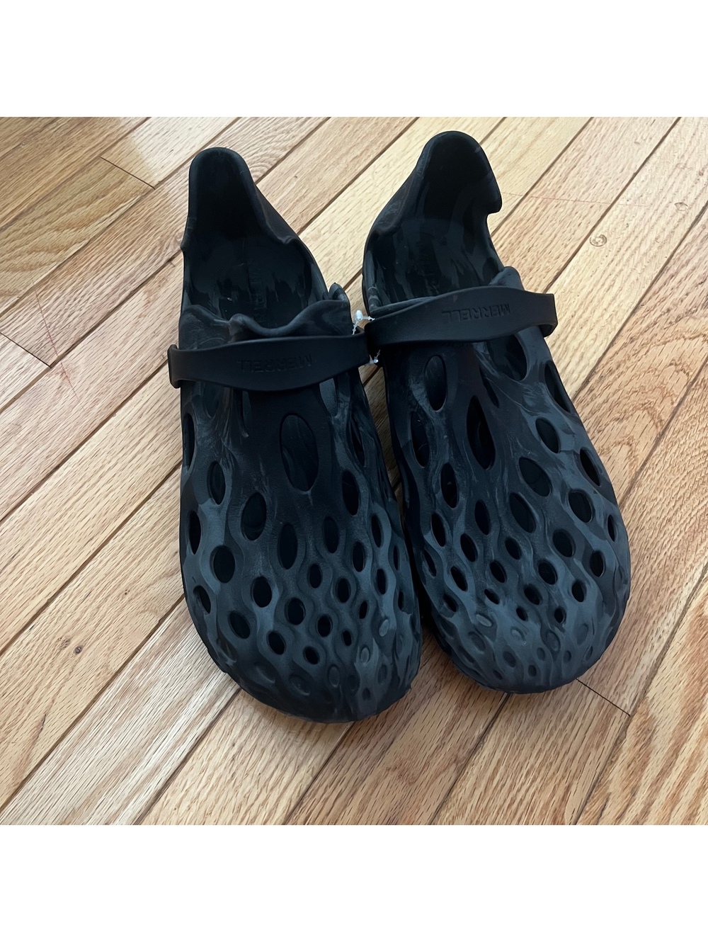Merrell Black Lightweight Slip-On Water Shoes with Ventilation Holes